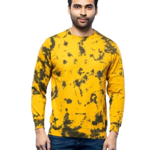 Yellow Colour Stylish Printed Sweatshirt