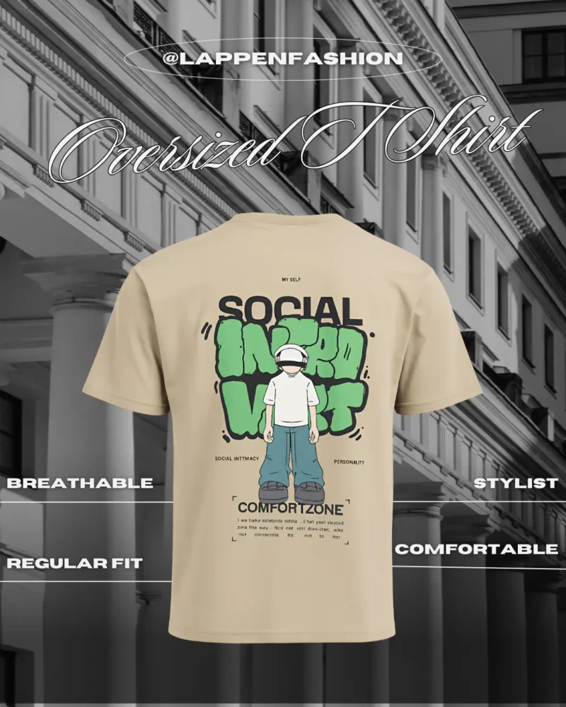 Social Intimacy Personality Oversized Tees