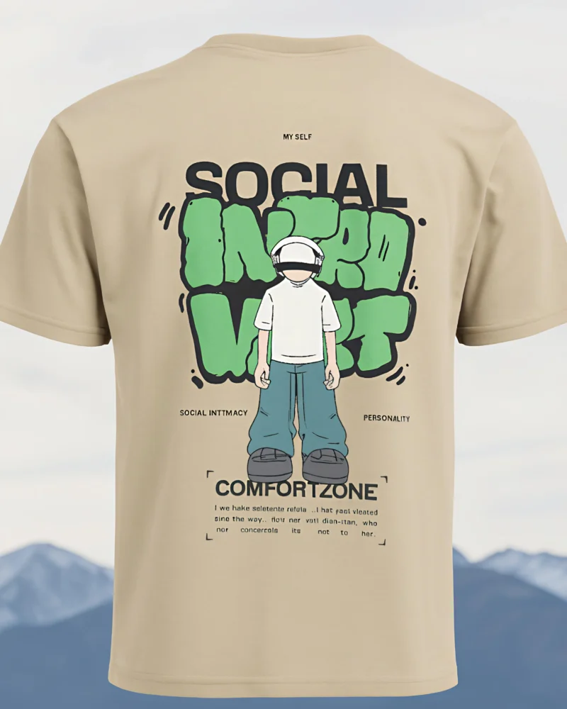 Social Intimacy Personality Oversized Tees