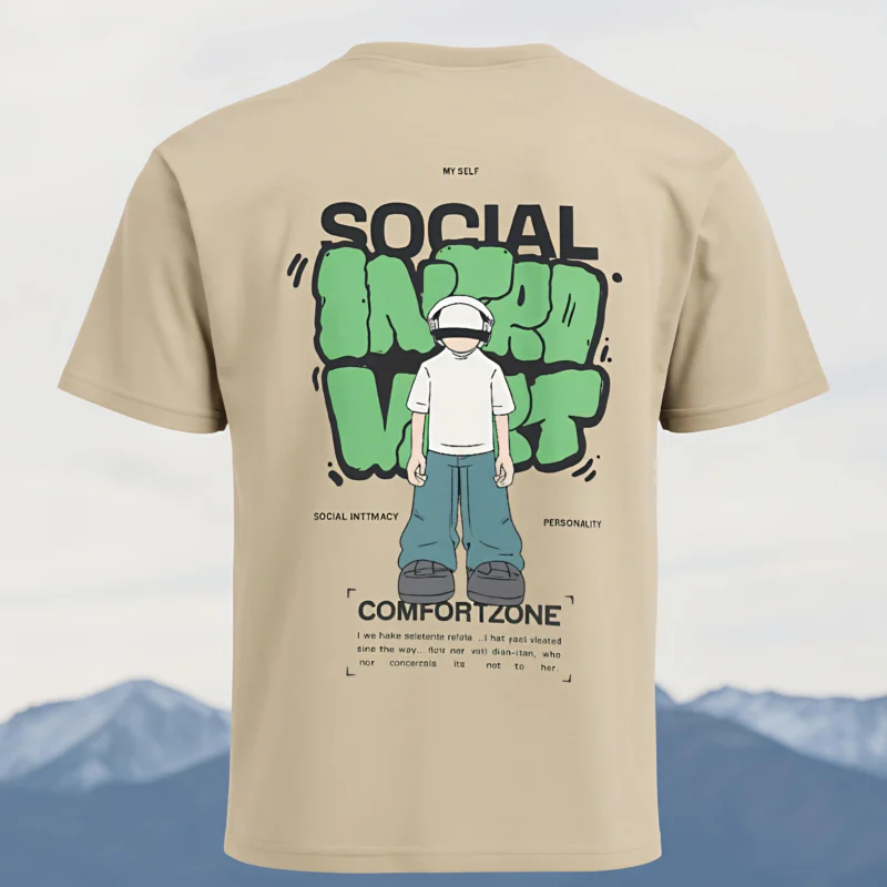 Social Intimacy Personality Oversized Tees